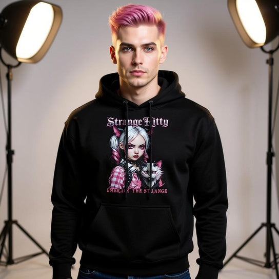 Strange kitty - Classic Unisex Pullover Hoodie | Gildan® 18500